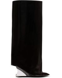 Balmain - Wedge Pointed-Toe Boots - Lyst