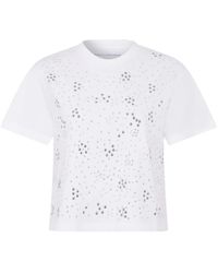 Rabanne - Studded Crew-Neck T-Shirt - Lyst