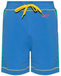 Moschino - Colour-blocked Cotton Beach Shorts - Lyst