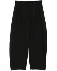 CROQUIS - Double-Pleat Curved-Leg Trousers - Lyst