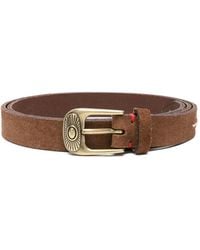 Eleventy - Sunburst Stitched Leather Belt - Lyst