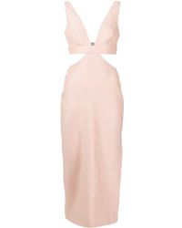 Manning Cartell Cut Out-detail Midi Dress - Pink