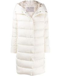 Herno Manteau matelassé à capuche - Blanc