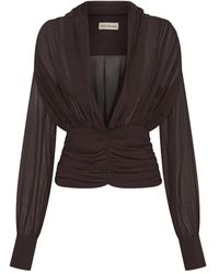 Nicholas - Jacqueline Pleated-Gathered Top - Lyst