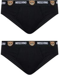 Moschino - Logo-Waistband Briefs (Pack Of Two) - Lyst