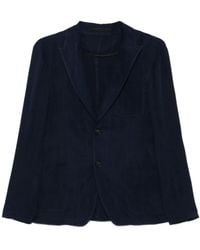 Giorgio Armani - Tailored Cupro Jacket With Notched Lapel - Lyst