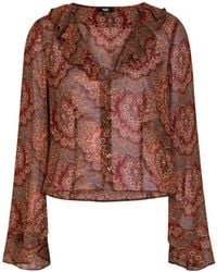 PAIGE - Eve Paisley-Print Shirt - Lyst