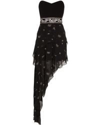 Amiri Amir Bstr Slvls Drs Min W Asym Hem - Zwart