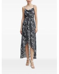 Morgan - Robe À Imprimé Peau De Serpent Et Bretelles En Chaîne - Lyst