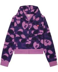 AAPE BY A BATHING AP - Camouflage-Print Zip-Up Hoodie - Lyst