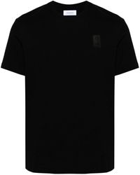 Ferragamo - Katoenen T-shirt Met Logopatch - Lyst