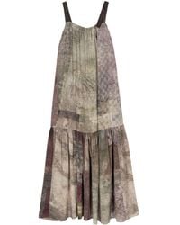 Ziggy Chen - Abstract-print Silk Dress - Lyst