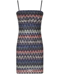 Missoni - Bustier Mini Dress With Lace Motif - Lyst