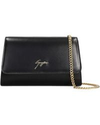 Giuseppe Zanotti - Logo-Plaque Chain-Strap Leather Clutch Bag - Lyst