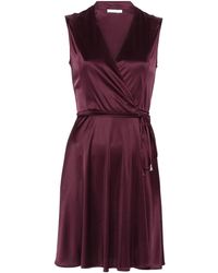 Patrizia Pepe - Minikleid Mit V-Ausschnitt - Lyst