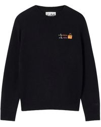 MC2 Saint Barth - Sweat À Col Rond New Queen En Laine Et Cachemire Mélangés Avec Broderie O La Borsa O La Vita - Lyst