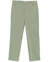 Liu Jo - Logo-Plaque Straight-Leg Trousers - Lyst