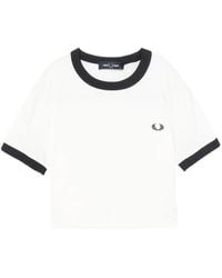 Fred Perry - Logo-Detail T-Shirt - Lyst
