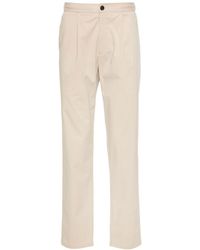 Emporio Armani - Pantalones chinos ajustados de talle medio - Lyst
