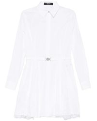 Versace - Lace Insert Mini Dress - Lyst