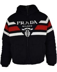 Prada - Logo-Embellishment Padded Jacket - Lyst