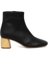 forte_forte - 55Mm Leather Ankle Boots - Lyst