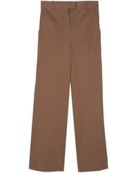 Circolo 1901 - Piqué-Weave Straight Trousers - Lyst