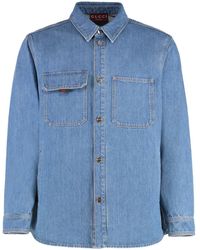 Gucci - Patch-Pockets Denim Shirt - Lyst