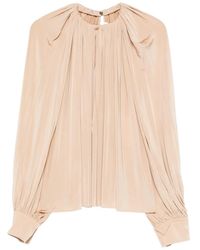 Ferragamo - Blouse With Back Slit Detail - Lyst