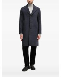 Sisley - Collared Buttoned Single-Breasted Coat - Lyst