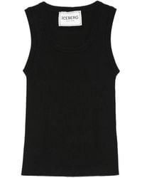 Iceberg - Top Con Cuello Redondo - Lyst