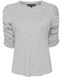 Veronica Beard - Drapiertes T-Shirt - Lyst