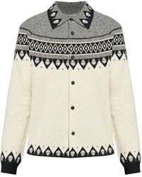 McQueen - Cárdigan Con Motivo De Calavera - Lyst
