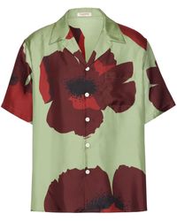 Valentino Garavani - Bowlinghemd mit Blumen-Print - Lyst