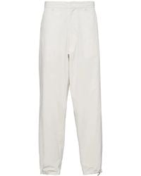 Prada - Drawstring Wide-Leg Trousers - Lyst