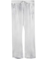 Avant Toi - Cropped Silk Trousers - Lyst