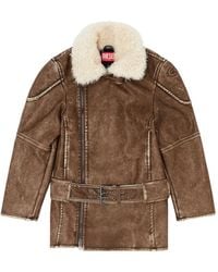 DIESEL - Manteau Aviateur-Motard À Double Poitrine - Lyst