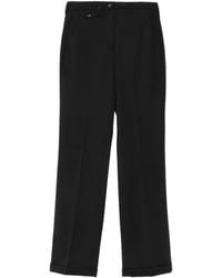 Seventy - Buckle-Detail Pressed-Crease Trousers - Lyst