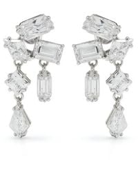 Swarovski - Mesmera Crystal-Embellished Drop Earrings - Lyst