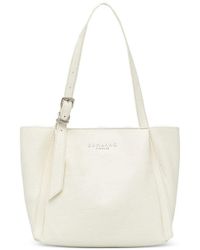 ERMANNO FIRENZE - Logo-Lettering Pebbled-Leather Tote Bag - Lyst