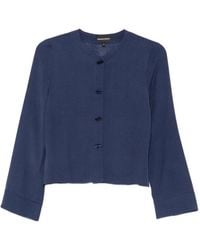 Emporio Armani - Chemise À Col Officier - Lyst