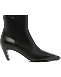 Premiata - Pointed-Toe Leather Ankle Boots - Lyst