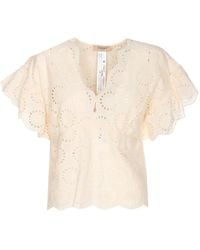 Twinset - Broderie-Anglaise Blouse - Lyst