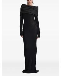 Entire studios - Mini-Jurk Met Gedrapeerde Schouders - Lyst