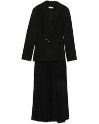Jonathan Simkhai - Alexandra Double-Breasted Pleated Midi Dress - Lyst