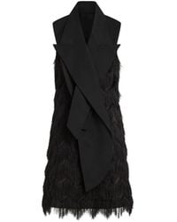 KARL LAGERFELD - Robe Courte À Franges - Lyst