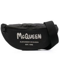 Alexander McQueen グラフィティ ベルトバッグ - ブラック