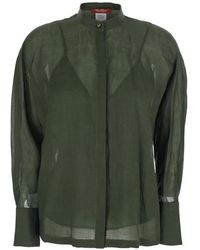 Max Mara - Long-Sleeved Cotton Shirt - Lyst