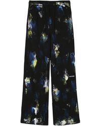 we11done - Painted-print Cotton Track Pants - Lyst