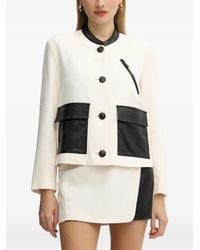 ARMANI EXCHANGE - Veste Ajustée Boutonnée À Poches À Rabat - Lyst